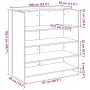 vidaXL Приемно бюро, дъб артизан, 100x50x103,5 см, инженерно дърво, снимка 10