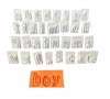 32 Малки букви латиница азбука символи резци печат пластмасови сет за торта фондан тесто пита, снимка 1 - Форми - 30877218