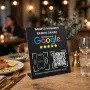 Табела (черна) Google Review с NFC Tag и QR code BG, снимка 3