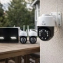 Комплект 4 камери 4K Ultra HD с дисплей – интелигентно засичане на движение и сигурност 🔐📷, снимка 2