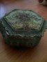 Шестоъгълна немска метална кутия за бижута, снимка 1 - Антикварни и старинни предмети - 36753461