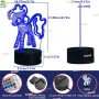 3D лампа My Little Pony с дистанционно и многоцветно осветление, снимка 5