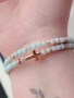 ✨ Гривна Angel’s Light от естествени камъни с кръстче ✝️, снимка 1