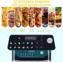 Airfryer Uten 10L, интелигентна настолна фурна с 12 прпграми , LED сензорен екран, 1500 W, снимка 3