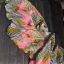 Многоцветен уникален шал / паеро 110×100см двоен, снимка 3