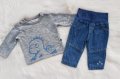 Бебешки дънки и блуза 3-6 месеца, снимка 1