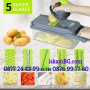 14в1 Мултифункционално кухненско ренде за плодове и зеленчуци с контейнер Veggie Slicer - КОД 3758, снимка 5