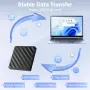 Външно Blu-ray устройство Wbacon 5 в 1 с USB 3.0, USB-C, SD/TF четец и CD/DVD записвачка, снимка 3