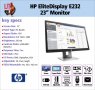 Монитор HP EliteDisplay 23.5i/E232 Monitor /1080P/IPS/12м. Гар./Клас А , снимка 3