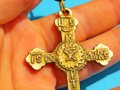 кръст, Старинен Руски православен бронзов георгиевски кръст с вързанка - съхранете част от историята, снимка 3