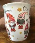 Комплект 2 керамични коледни чаши, чаша за кафе / чай; 420 мл, ‘джуджета’, отлична изработка НОВИ, снимка 2