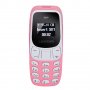 Мини телефон, BM10, с промяна на гласа, малък телефон, L8Star BM10, Nokia 3310 Нокия, розов, снимка 1 - Телефони с две сим карти - 37121993