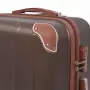 vidaXL Комплект от 4 броя твърди куфари на колелца, цвят кафе, снимка 3