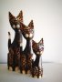 Котки от дърво , снимка 1 - Декорация за дома - 33863550