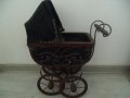 № 7008 стара декоративна дървена детска количка  , снимка 2