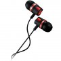 Слушалки с микрофон CANYON CNE-CEP3R Черни с червен кант, Слушалки тип "тапи"за уши, In-Ear, снимка 2