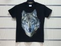 Нова детска тениска с трансферен печат Вълк със сини очи, Серия Вълци, снимка 3
