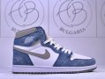 Nike Air Jordan 1 High Dark Mocha, Gold, Hyper Royal Мъжки Дамски Маратонки, снимка 7