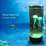 LED нощна лампа - аквариум с две синтетични медузи,пет цвята, снимка 4