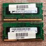 РАМ памет за лаптоп Micron 2 x 2GB DDR3-1333 SODIMM PC3-10600 1.5V Single Rank (кит), снимка 1 - RAM памет - 37693636