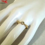 Пръстен с 14К златно покритие 224880, снимка 4