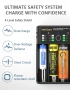 Универсално зарядно VariCore VCQ4 3.7V Lithium 18650 26650 21700 18500 18350 1.2V NI-MH Ni-Cd AA AAA, снимка 4