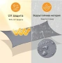 ПРОМОЦИЯ Водоустойчива тента с 95% UV защита, размер 3х4м - цвят крем / сиво, снимка 5