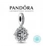 Талисман сребро 925 Pandora Glamorous Snowflake Dangle Charm. Колекция Amélie, снимка 1 - Гривни - 39013730