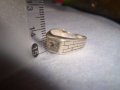 СТАР СРЕБЪРЕН СКЪПОЦЕНЕН РЕГУЛИРУЕМ АРТ ПРЪСТЕН СРЕБРО 925 с ЮВЕЛИРНО ФАСЕТИРАН МОЙСАНИТ 27202, снимка 13
