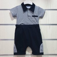 Ново бебешко моряшко комплектче: боди и панталонки, за възраст 6-9 месеца, 9-12 месеца, снимка 1 - Комплекти за бебе - 30325691