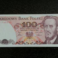 Банкнота - Полша - 100 злоти UNC | 1986г., снимка 1 - Нумизматика и бонистика - 29344405