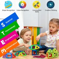 Образователна играчка строител с магнитни плочки за деца, снимка 8 - Образователни игри - 42796079