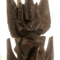 Африканска статуетка, снимка 1 - Статуетки - 31289806
