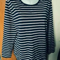 Блуза с нежна украса от камъчета👕🍀XL,2XL👕🍀арт.3016, снимка 1 - Блузи с дълъг ръкав и пуловери - 33747501