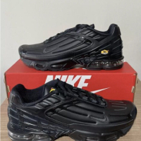 Nike AirMax Plus Black Leather 3 / Outlet, снимка 1 - Спортно елегантни обувки - 44667792