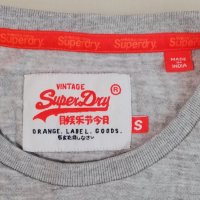 Superdry оригинална блуза S памучна сива фланелка, снимка 3 - Блузи - 31604675