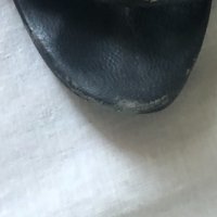 Дамски черни сандали от естесвена кожа, снимка 4 - Сандали - 29797549