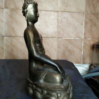 стара бронзова статуетка-буда, снимка 4 - Антикварни и старинни предмети - 29638496