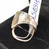 Сребърен пръстен с Опал-2,73гр/925, снимка 2 - Пръстени - 44476858