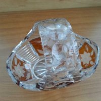 Кристална кошница купа цветен кристал, снимка 14 - Антикварни и старинни предмети - 29702522
