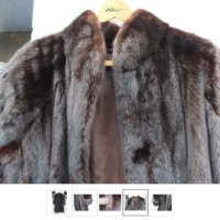Кожено палто от норка, снимка 3 - Палта, манта - 44367813