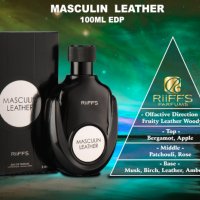 Уникален мъжки Арабски парфюм Masculin Leather RiiFFS Eau De Parfum 100ml. , снимка 4 - Мъжки парфюми - 42815299