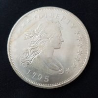 1 долар- 1795 г. - реплика, снимка 1 - Нумизматика и бонистика - 40655648
