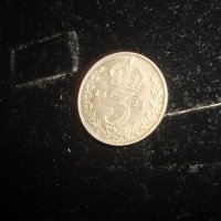 3 пенса 1921 година Крал Джордж V Обединено Кралство Великобритания стара сребърна монета 16673, снимка 7 - Нумизматика и бонистика - 30496860