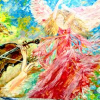 Картина - Танцуващ ангел, снимка 1 - Картини - 34761881
