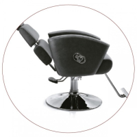Фризьорски/бръснарски стол 167 - черен, снимка 2 - Бръснарски столове - 44653670