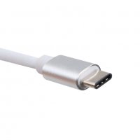 Алуминиев Type-C(USB-C) хъб към HDMI/USB 3.0/Type-C конвертор + Гаранция, снимка 7 - Кабели и адаптери - 30128140