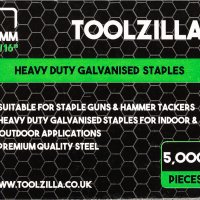 Нов комплект метални скоби за пистолет телбод Toolzilla 5000 броя 8 мм, снимка 4 - Други инструменти - 38692974