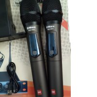Двуканална VHF безжична микрофонна система, комплект микрофони, снимка 6 - Микрофони - 42376670