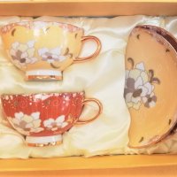 Комплект за кафе/чай  от костен порцелан, снимка 14 - Подаръци за рожден ден - 28394889